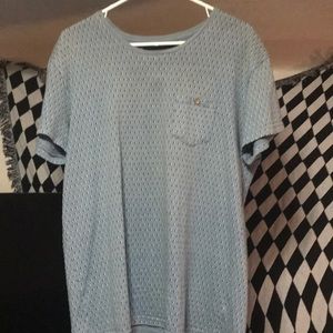 Grayish blue short sleeve
